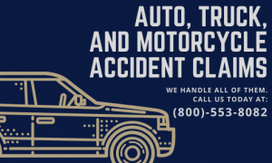 Picture about auto, truck, and motorcycle accident claims